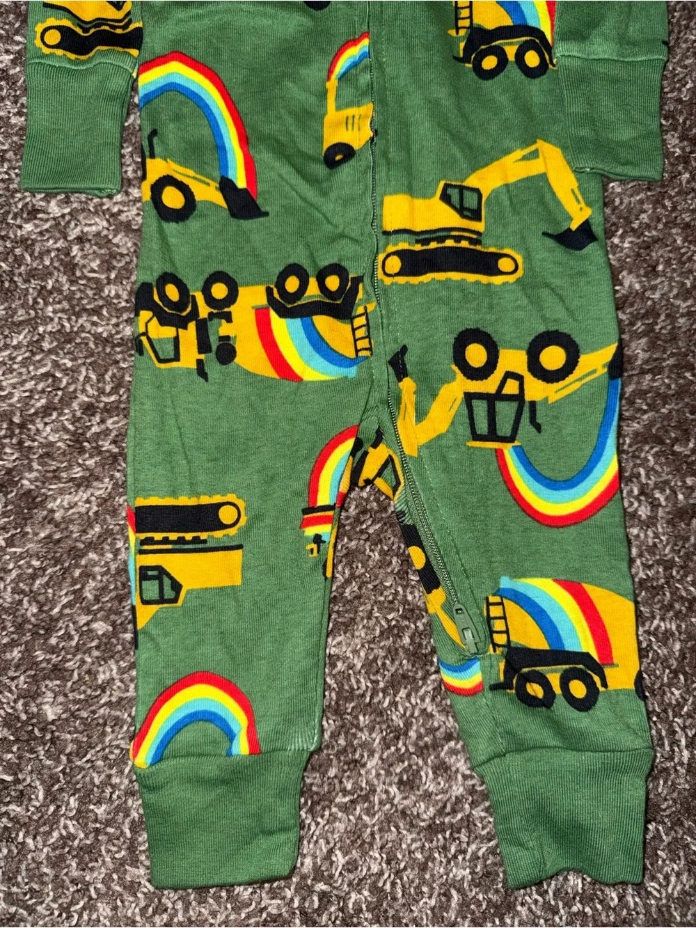 Old Navy Unisex 2-Way-Zip Printed Pajama One-Piece Baby